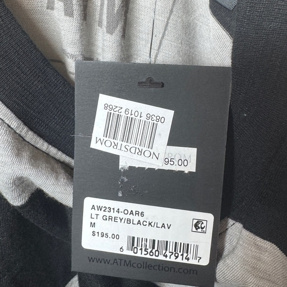 NWT ATM Anthony Thomas Melillo Striped Cotton Shift Sleeveless Mini Dress Medium - Picture 11 of 12